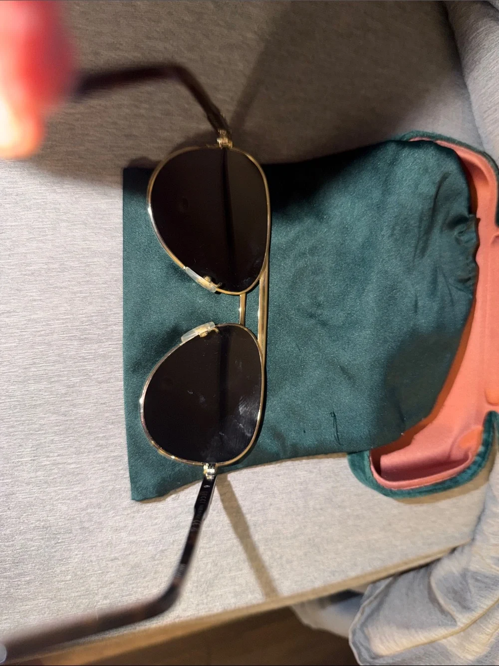 Gucci Tortoiseshell Sunglasses with Gold Accents